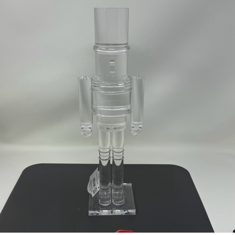 Clear Acrylic Nutcracker Decoration, 14.5 in by Holiday Time